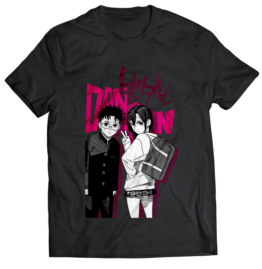 Playera Dan Da Dan Momo y Okarun