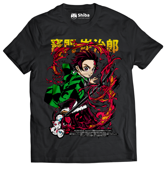 Playera Kimetsu No Yaiba Tanjiro Hinokami Kagura