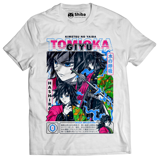 Playera Kimetsu No Yaiba Tomioka Water Breathing