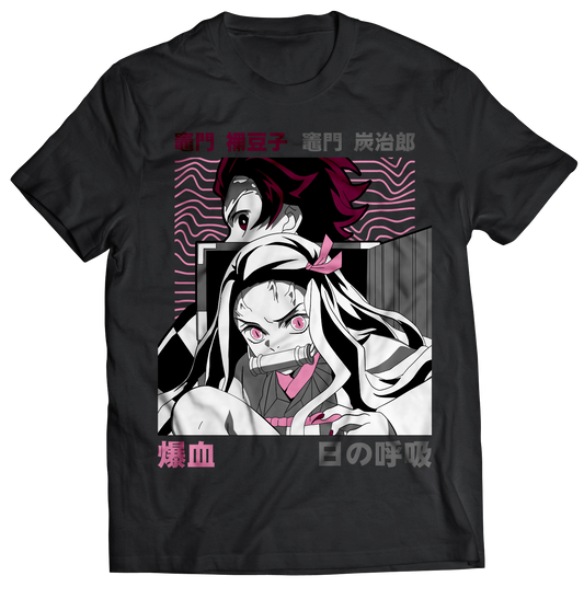 Playera Kimetsu No Yaiba Hermanos Kamado